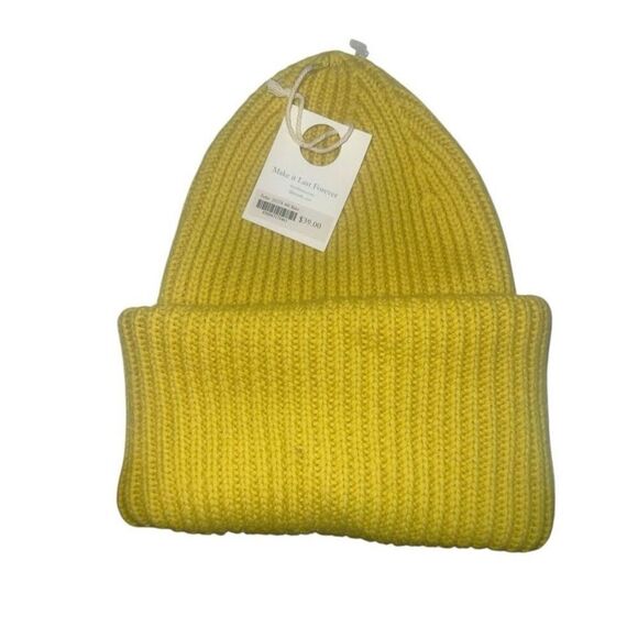 Wyeth Parker Beanie One Size in Maize - Picture 3 of 6